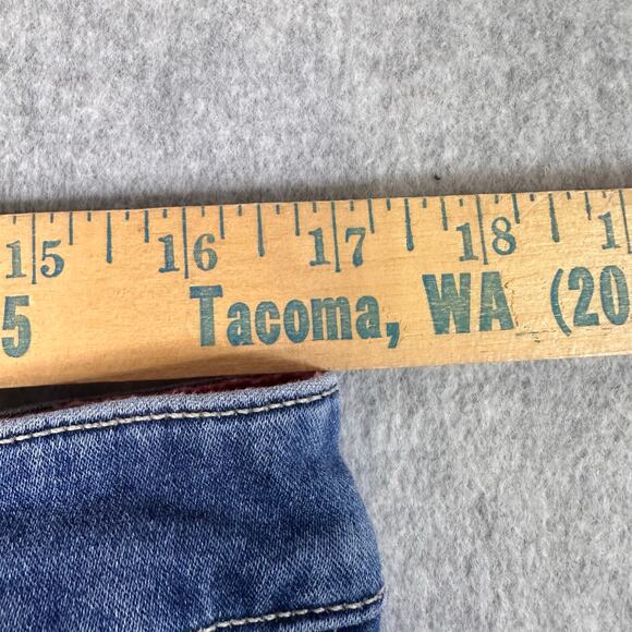 Cj by Cookie Johnson Felicity Flare Jeans WMNS 34x32 Blue Mid Rise Medium Wash - Picture 8 of 13